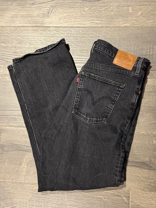 Levi's Denim - Levi’s Ribcage Straight Ankle Black Denim Jeans